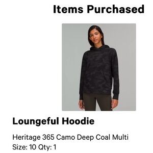 lululemon athletica Loungeful Hoodie - Black Camo